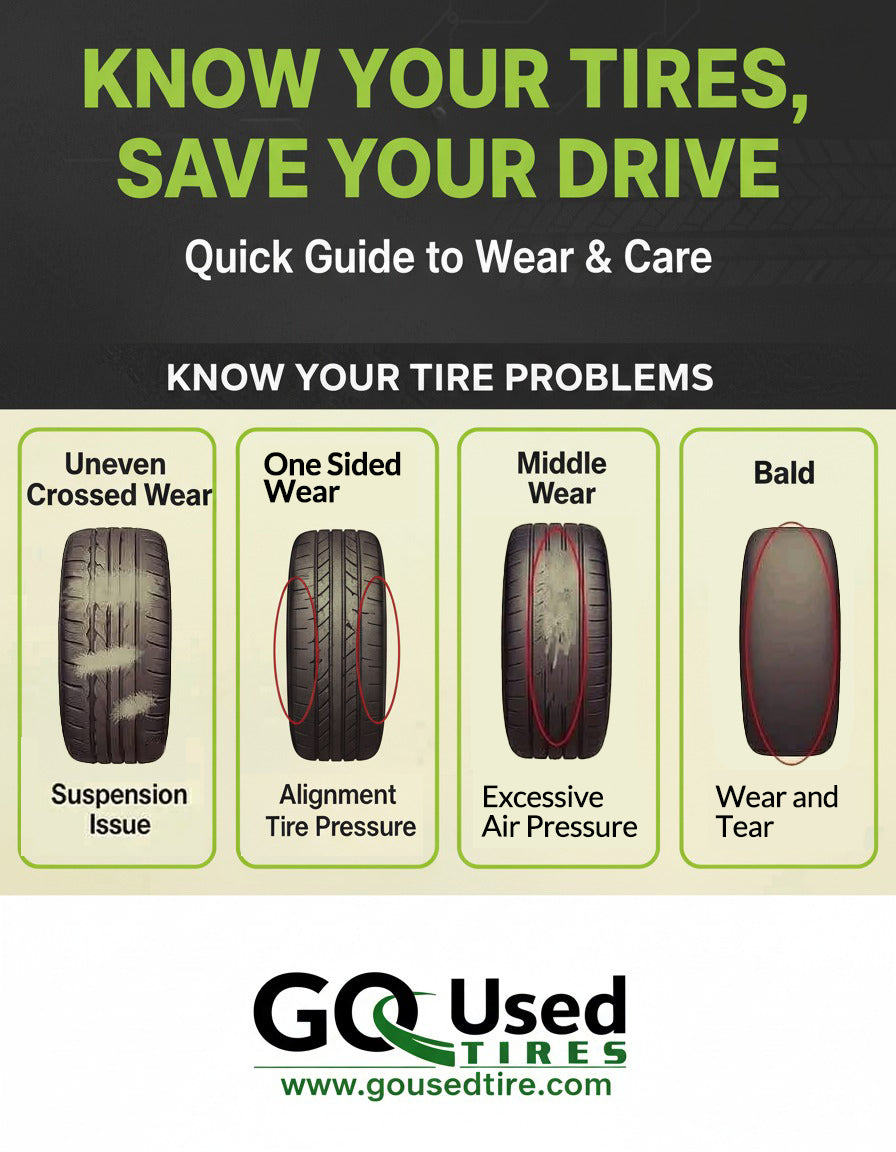 Understanding Tire Wear: Keep Your Car Safe with Tires from Go Used Tires in Santa Ana