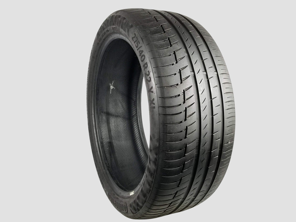 Used P275/40R22 Continental PremiumContact6 Runflat Tire 275 40 22 107Y 2754022 R22 6/32