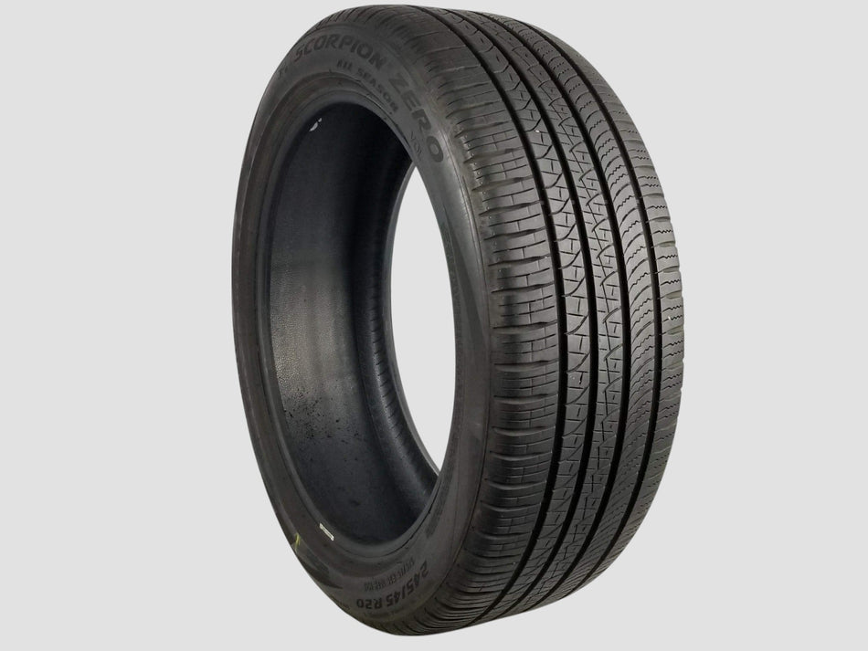 Set of 4 — Used P245/45R20 Pirelli Scorpion Zero A/S Tires 245 45 20 103H 2454520 R20 8/32