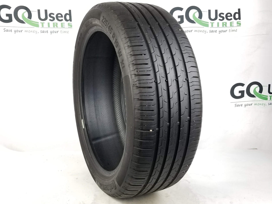 Used P225/45R19 Continental EcoContact 6 SSR Tires 225 45 19 96W 2254519 R19 6/32