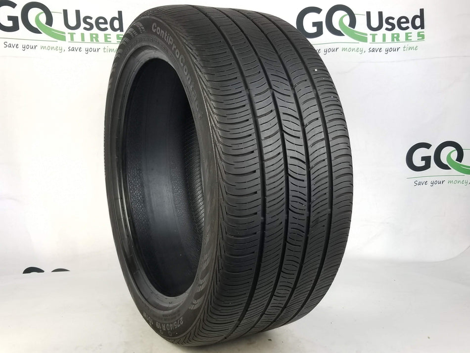 Used P275/40R19 Continental ContiProContact Tires 275 40 19 101W 2754019 R19 4/32