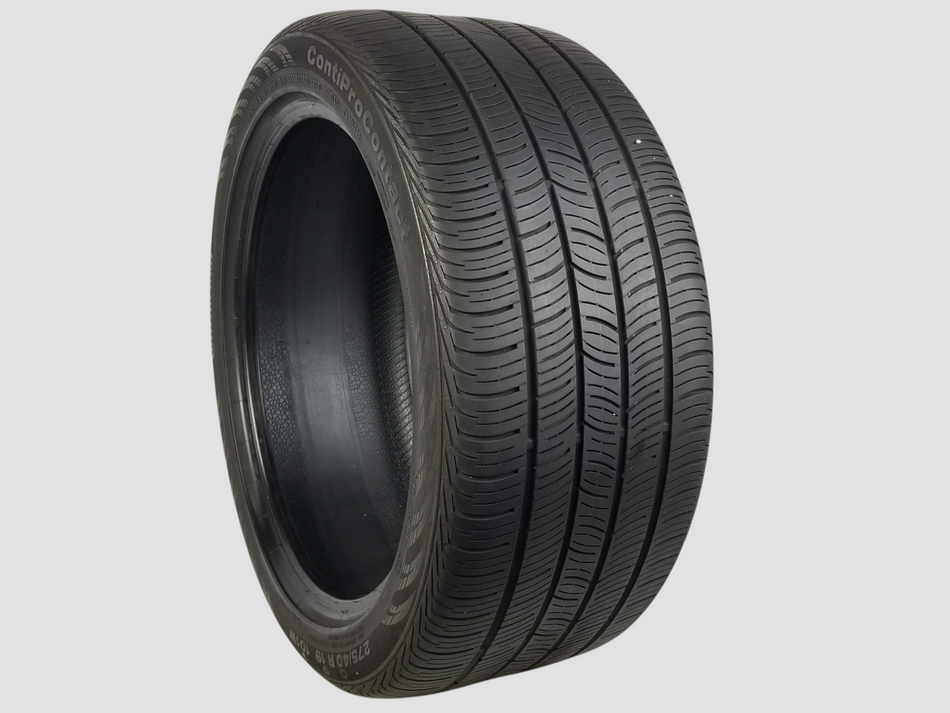 Set of 2 — Used P275/40R19 Continental ContiProContact Tires 275 40 19 101W 2754019 R19 4/32