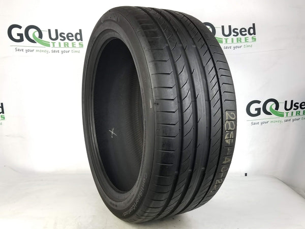 Used P285/40R22 Continental ContiSportContact 5P MO Tires 285 40 22 106Y 2854022 R22 6/32