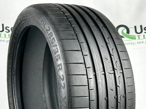 Used HL285/35R22 Continental Sport Contact 6 A01 Tire 285 35 22 109Y 2853522 R22 8/32