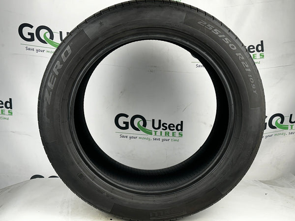 Used 255/50R21 Pirelli Pzero PZ4 PNCS Tire 255 50 21 109Y 2555021 R21 5/32