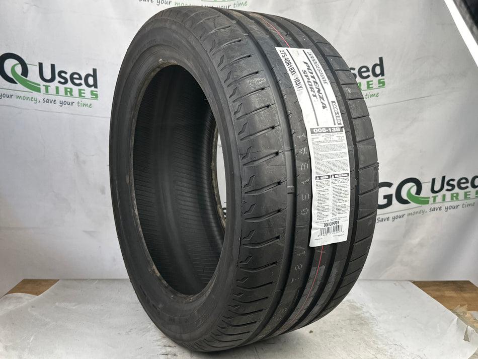 NEW P275/40R18 Bridgestone Potenza Sport Tires 2754018 103Y XL275 40 18 R18 DOT 2022