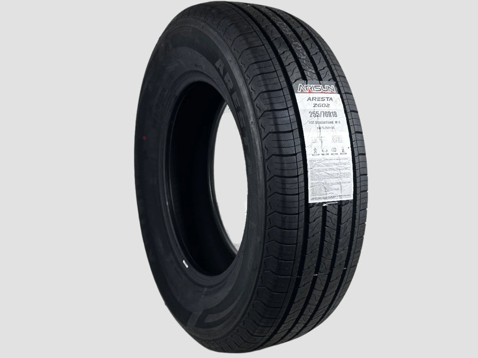 Set of 2 — NEW P255/70R18 Arisun Aresta ZG02 Tire 2557018 Tires 255 70 18 113T R18