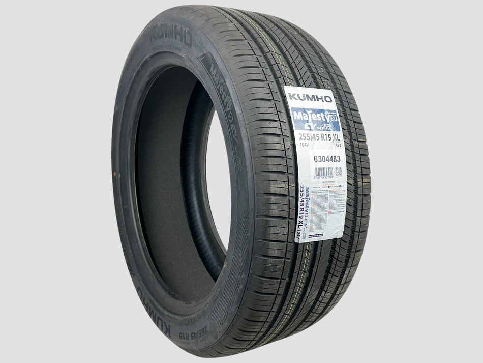 Set of 2 — NEW P255/45R19 Kumho Solus TA91 T2 EV Tire 255 45 19 104V XL 2554519 R19 FOAM