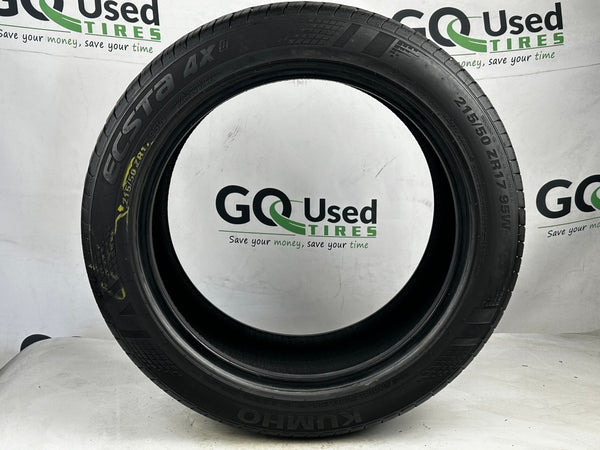 Used P215/50R17 Kumho Ecsta 4X II Tires 215 50 17 95W 2155017 R17 7/32