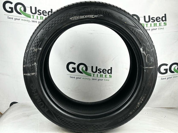 Used P255/45R19 Kumho Majesty 9 Solus TA91 Tires 255 45 19 104W 2554519 R19 6/32