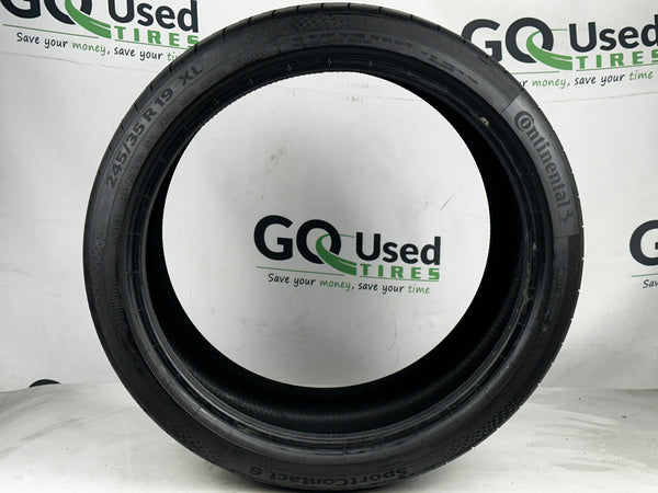 Used P245/35R19 Continental Sport Contact 6 AO Tires 245 35 19 93Y 2453519 R18 8/32