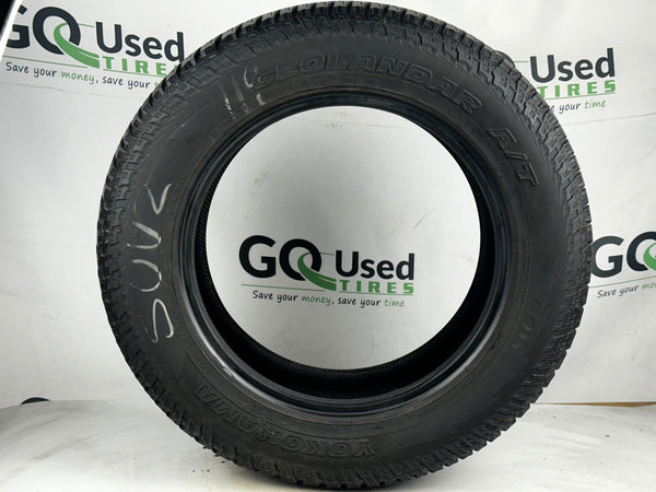 Used P225/65R17 Yokohama Geolandar A/T 2256517 Tire 225 65 17 102T R17 7/32