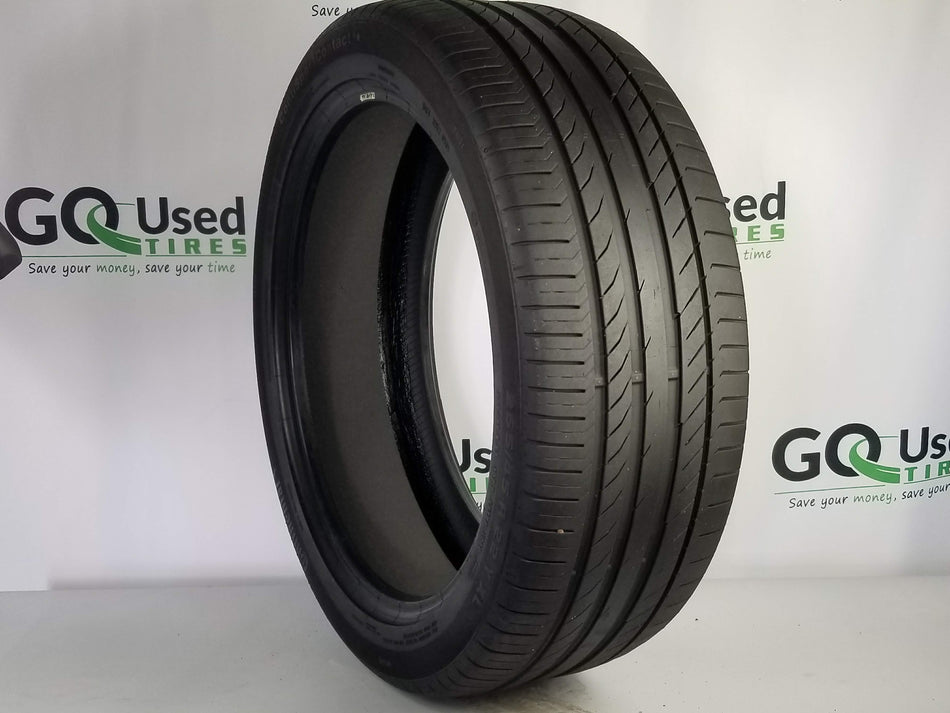 Used P255/45R22 Continental ContiSportContact5 Tire 255 45 22 107Y 2554522 R22 6/32