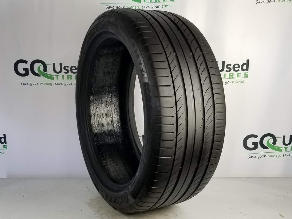 Used P285/40R22 Continental ContiSportContact5 Tires 285 40 22 110Y 2854022 R22 7/32