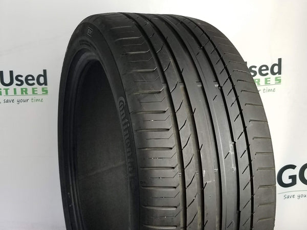 Used P285/40R21 Continental ContiSportContact 5 Tires 2854021 109Y 285 40 21 R21 6/32