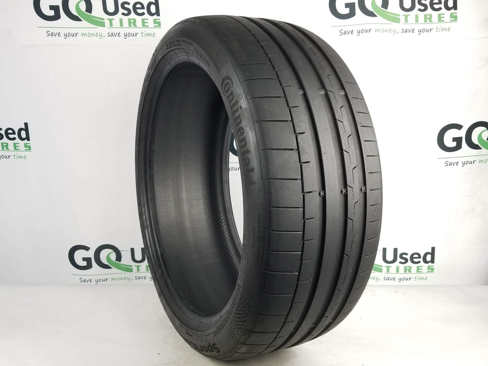 Used P255/40R21 Continental Sportcontact6  Tires 2554021 102Y 255 40 21 R21 6/32
