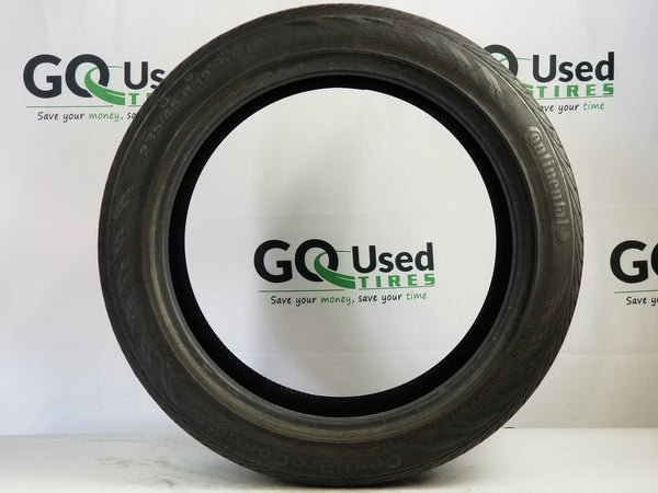 Used P285/40R19 Continental Contiprocontact Tires 285 40 19 103V 2854019 R19 4/32