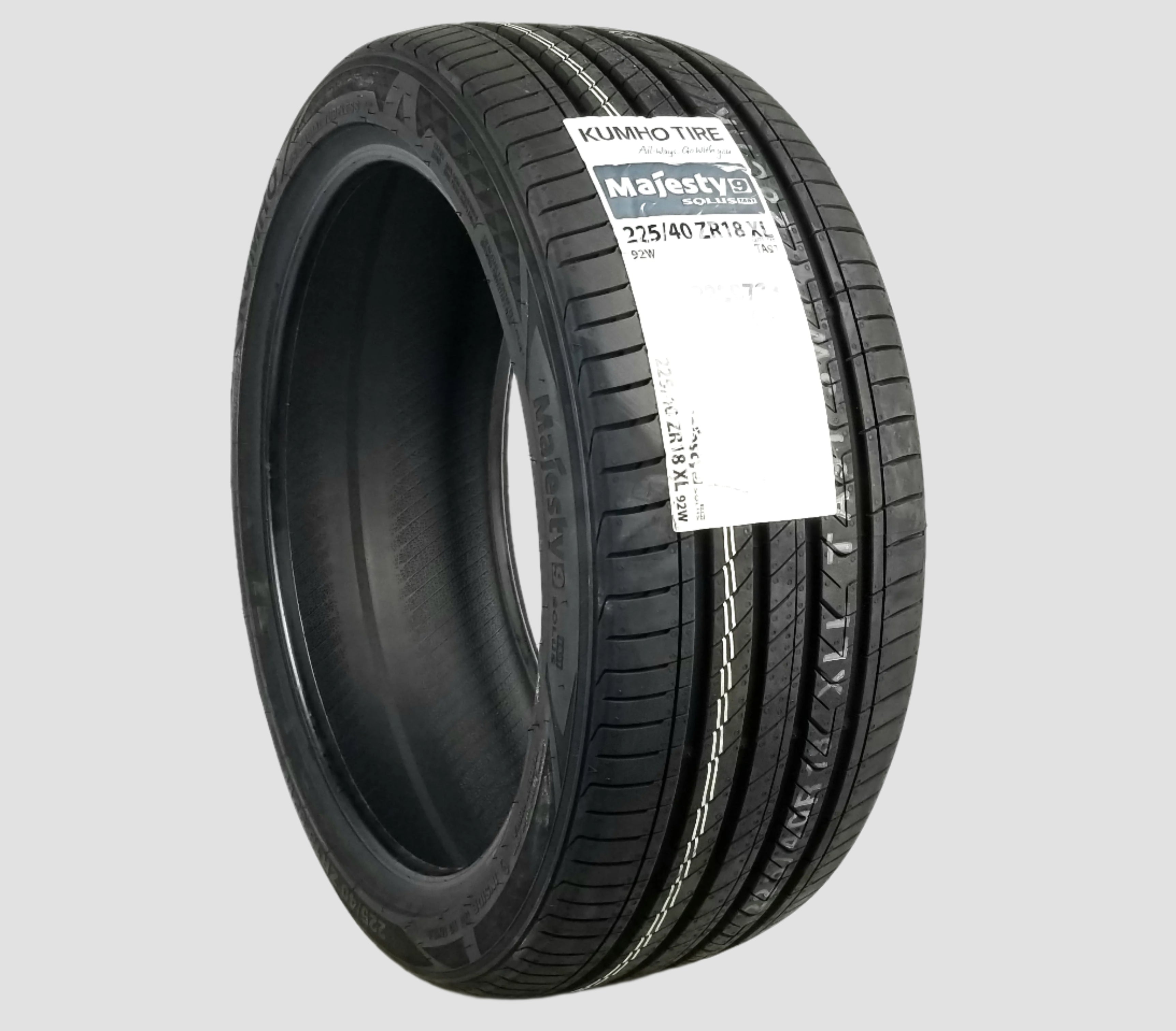 NEW 225/40R18 Kumho Majesty9 Solus TA91 Tire 225 40 18 92W 2254018